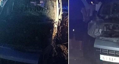 Halfeti’de Kaza: Kepçeye Çarpan Araçta 4 Yaralı!